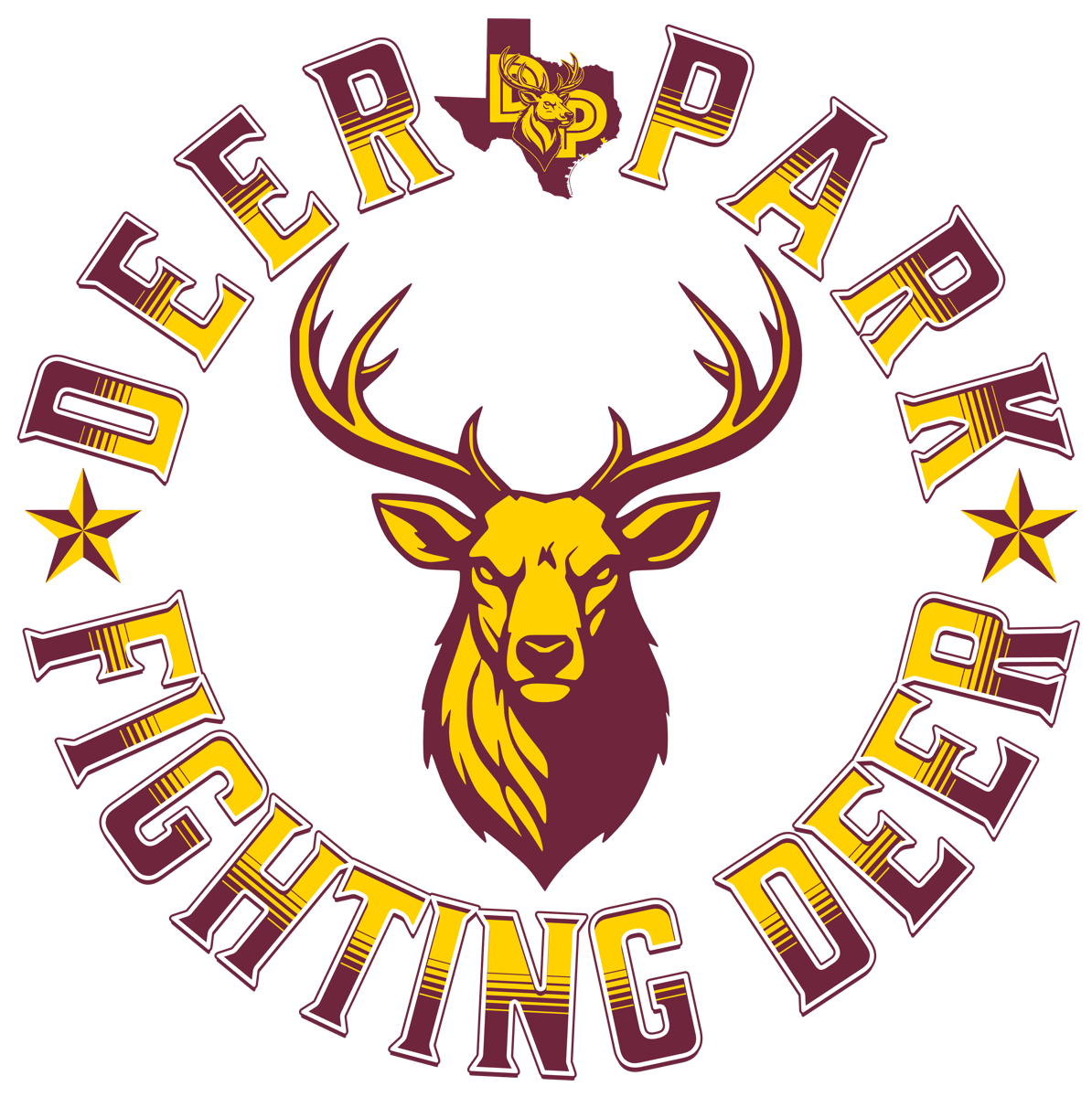 Spirit Drip Deer Park Fighting Deer design